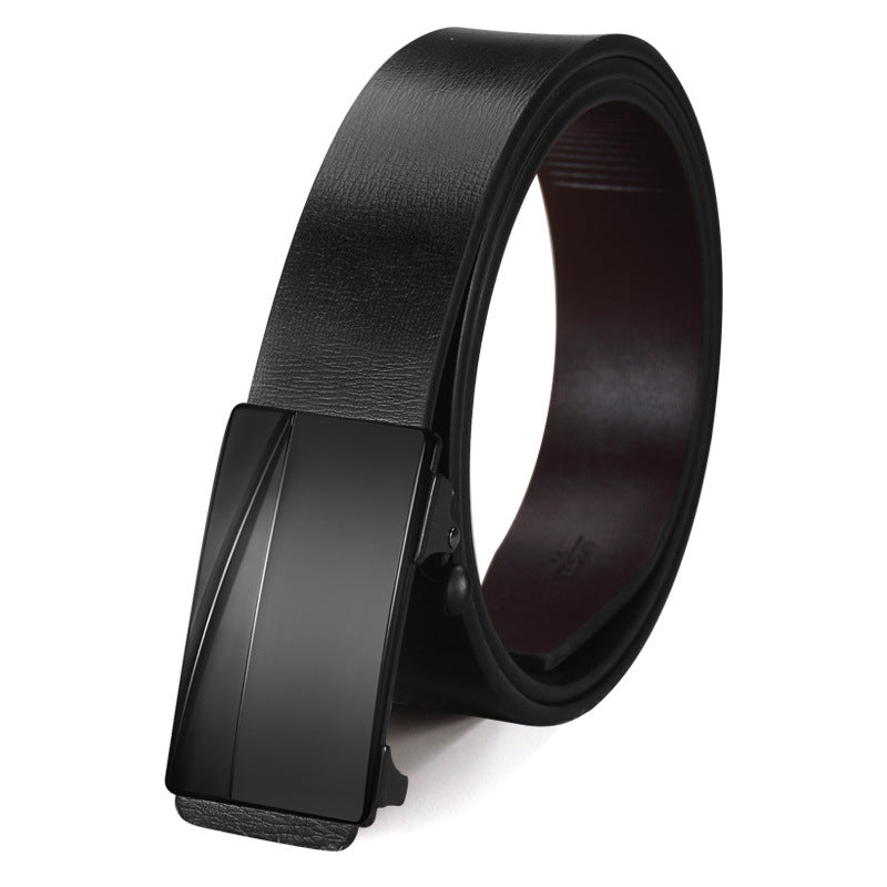 Men's Special Offer Automatic Buckle Imitation Leather Casual Business Medium Belts