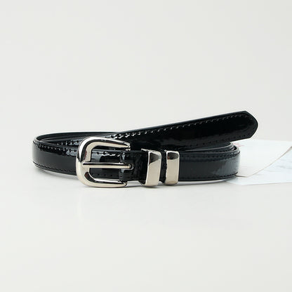 Women's Korean Style Versatile Alloy Thin Candy Color Belts