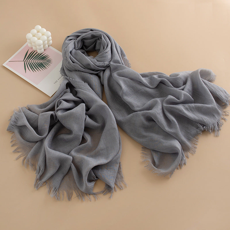 Women's Color Thin High-grade Long Air Conditioning Scarfs