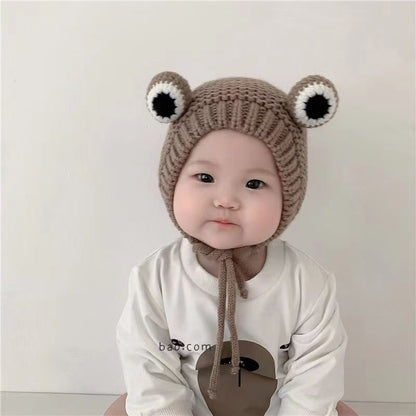 Woolen Winter Cute Earmuffs Hat Male Kids' Headwear