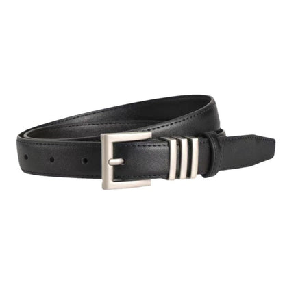 Women's Decorative Thin Jeans Strap Black Waist Belts