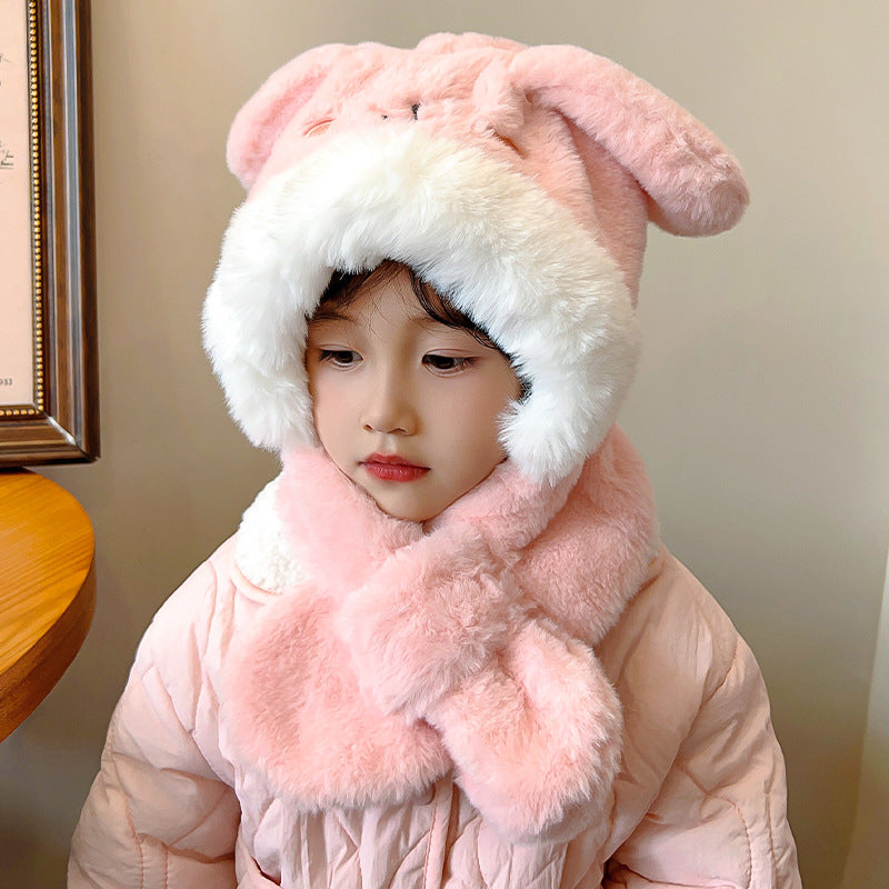 Children's Winter Fleece Lined Padded Warm Keeping Windproof Earflaps Boys Kids' Headwear