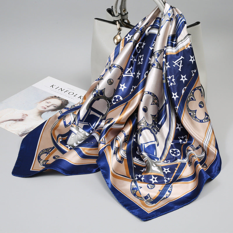 Large Kerchief Printed Female Mother's Outer Scarfs