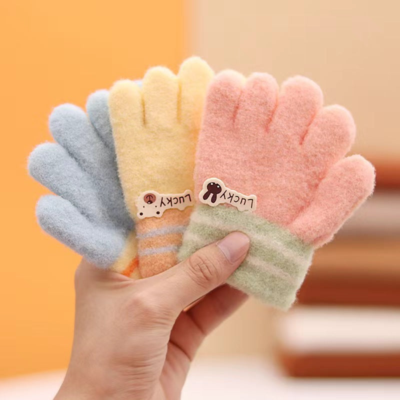 Children's Keep Warm Winter Toddler Thickened Cute Gloves