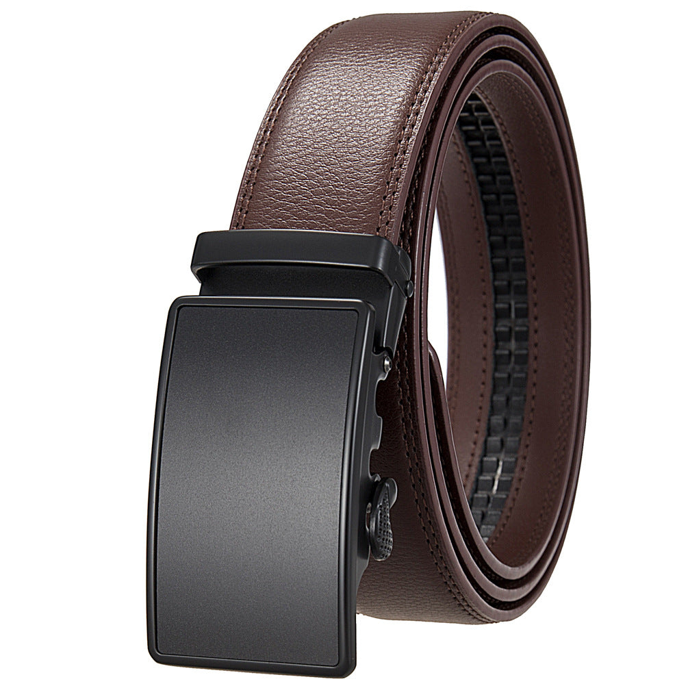 Men's Durable Versatile Automatic Buckle Cowhide Belts