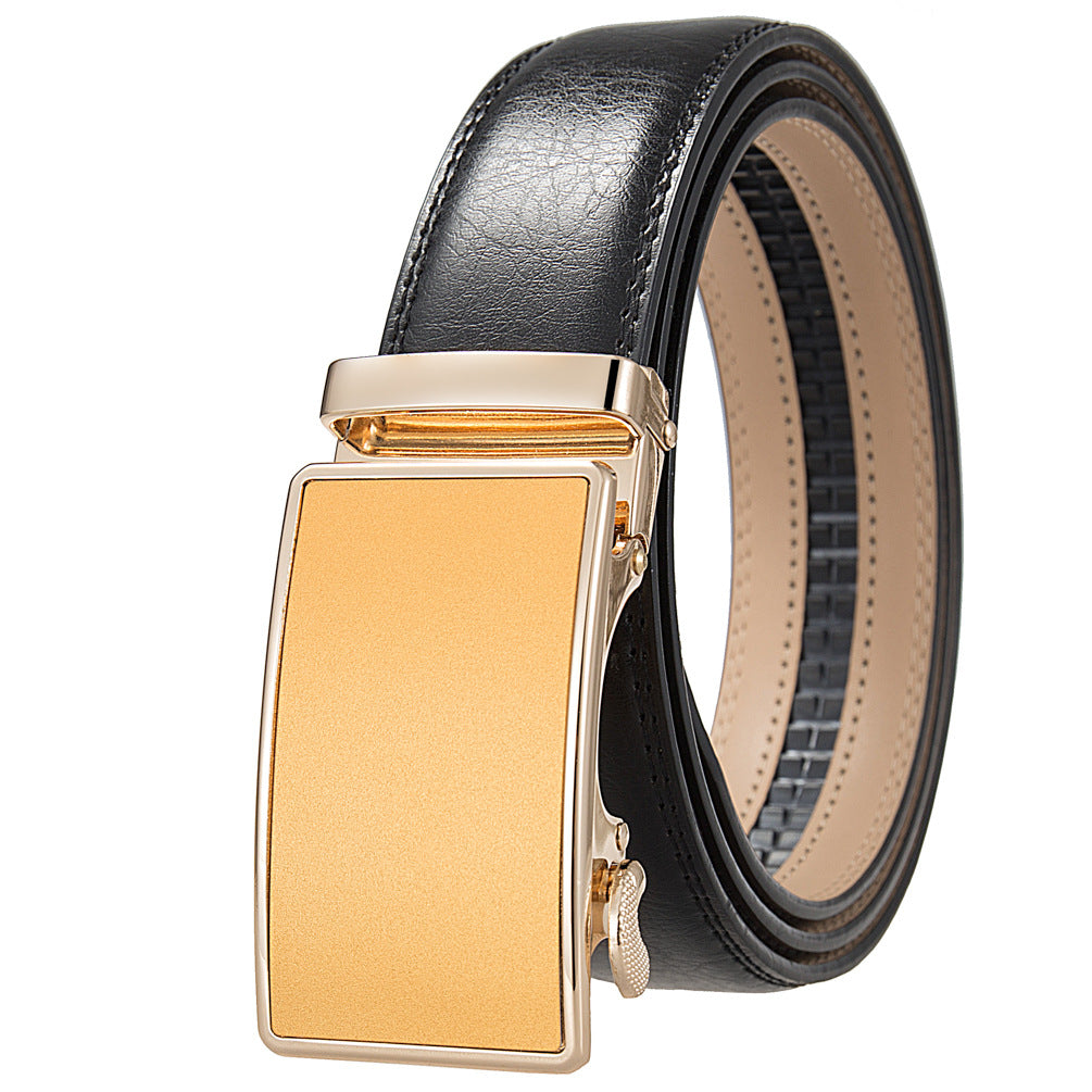 Men's Durable Versatile Automatic Buckle Cowhide Belts