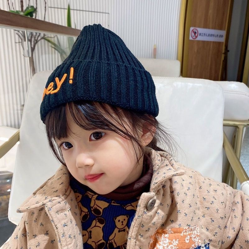 Children's Unisex Korean Style Western Knitted Solid Kids' Headwear