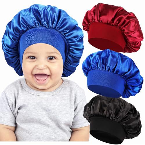 Children's Nightcap Elastic Artificial Silk Small Round Kids' Headwear