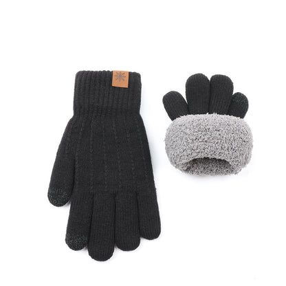 Men's Protection Fleece Lined Padded Warm Keeping Gloves