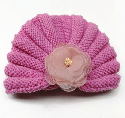 Children's Ethnic Style Hat Handmade Flower Autumn Kids' Headwear