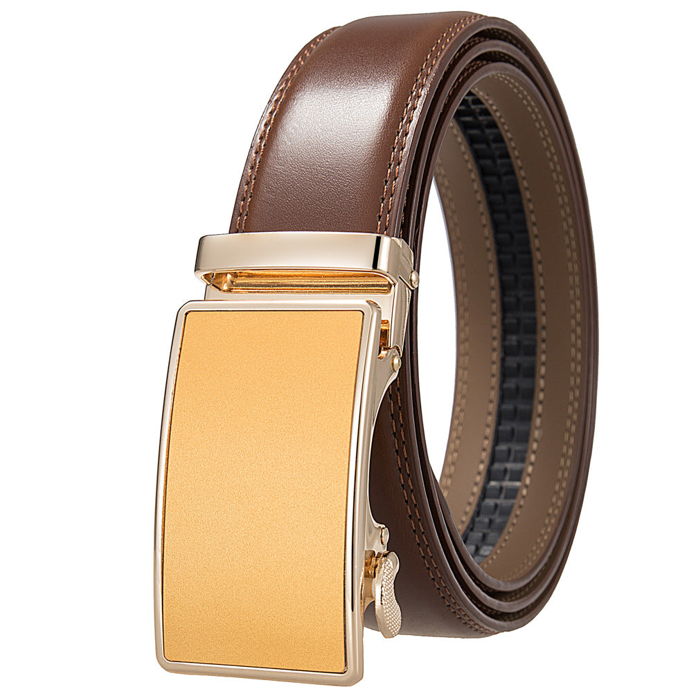 Men's Durable Versatile Automatic Buckle Cowhide Belts