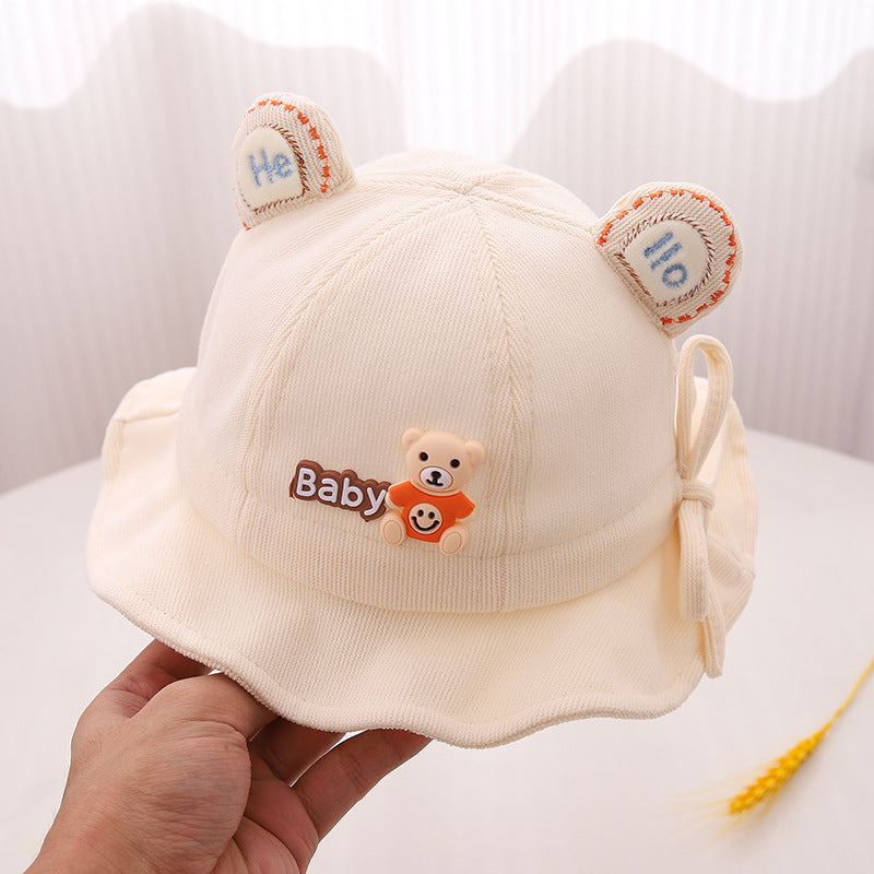 Spring Boys Bucket Cute Bear Adjustable Kids' Headwear