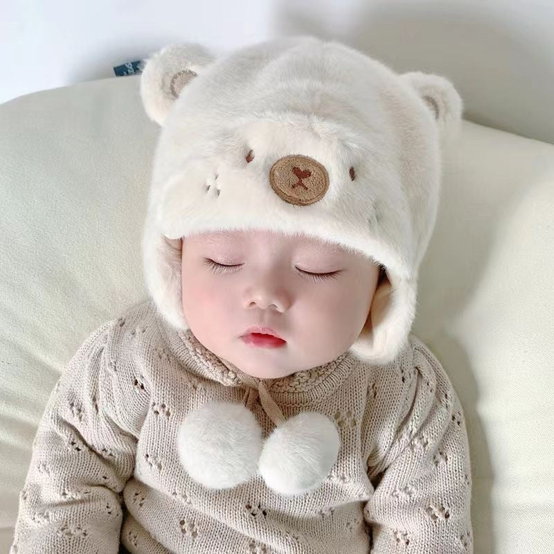 Hat Male Female Cute Elastic Plush Kids' Headwear