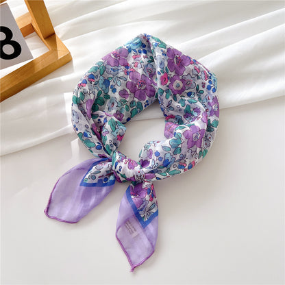 Women's Towel Silk Artistic Fashionable Elegant Hair Scarfs