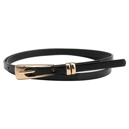 Women's Thin Alloy Buckle Fashion Korean Style Belts