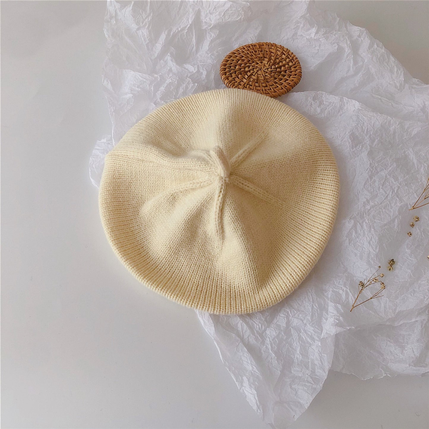 Korean Style Infant Western Knitted Hat Beret Soft Kids' Headwear