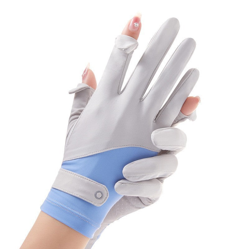 Women's Sports Driving Biking Breathable Thin Ice Gloves