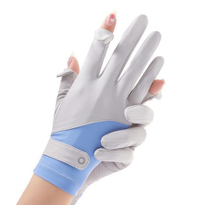 Women's Sports Driving Biking Breathable Thin Ice Gloves