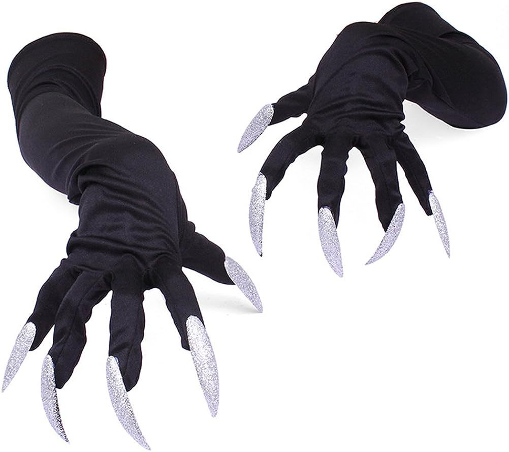 Halloween Long Nail Ghost Performance Show Gloves