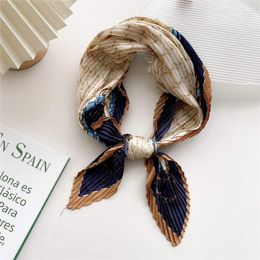 Women's Korean Style Western Fashion Decorative Professional Small Scarfs