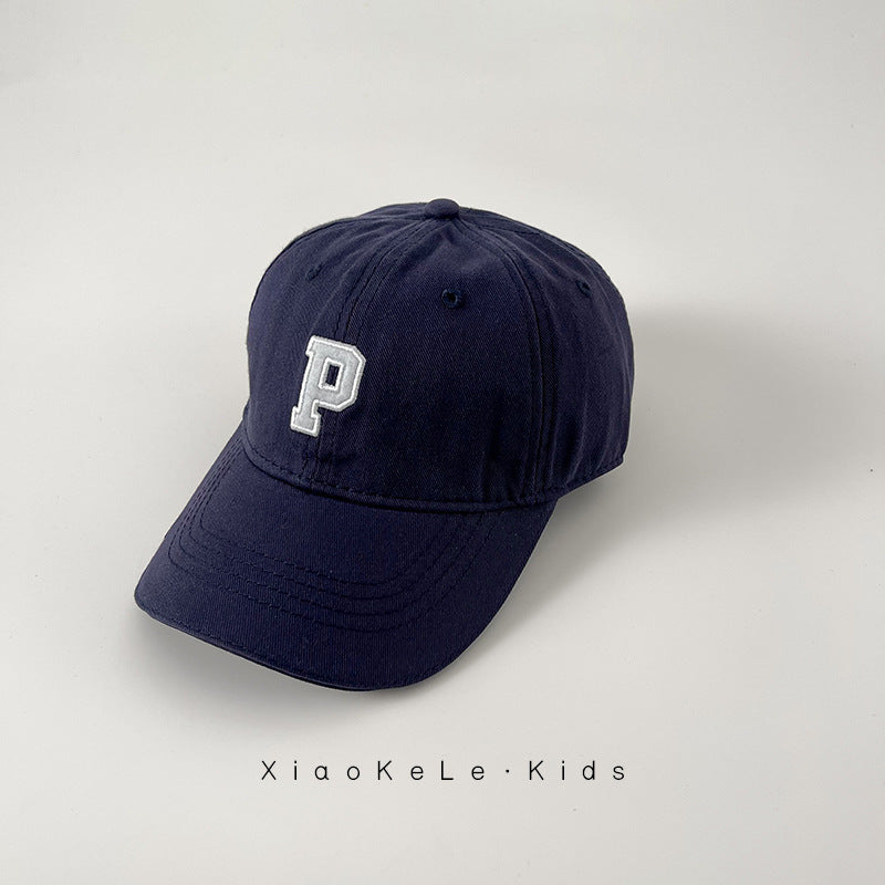 Children's Embroidered Letters Baseball Autumn Summer Snapback Kids' Headwear