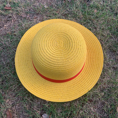 Children's Summer Fashion Yellow Straw Hat Papyrus Kids' Headwear