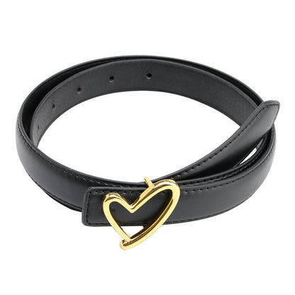 Women's Heart Buckle High-grade Fashion Jeans Dress Belts