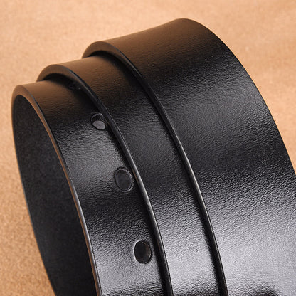 Men's Leather Genuine Retro Pin Buckle Cowhide Belts