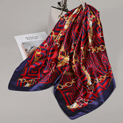 Large Kerchief Printed Female Mother's Outer Scarfs