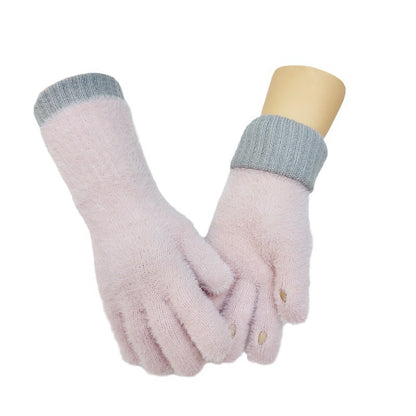 Wool Plus Long Winter Warm Plush Gloves