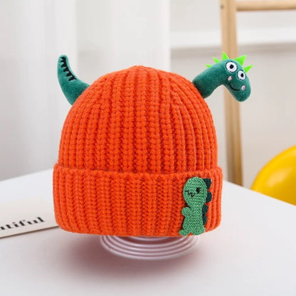 Hat Cute Super Dinosaur Shape Woolen Kids' Headwear