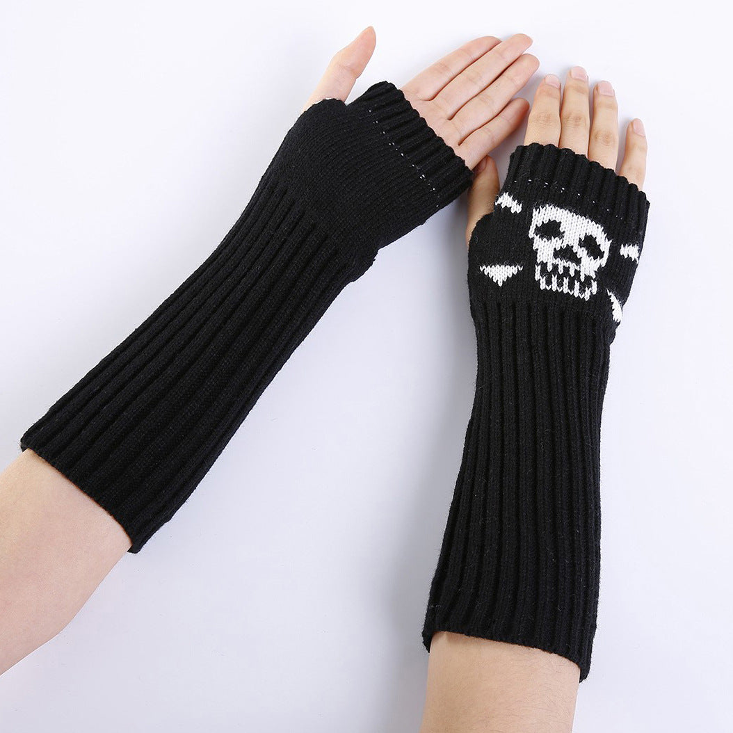 Women's & Men's Exposed Half Finger Knitted Fashion Wristband Gloves