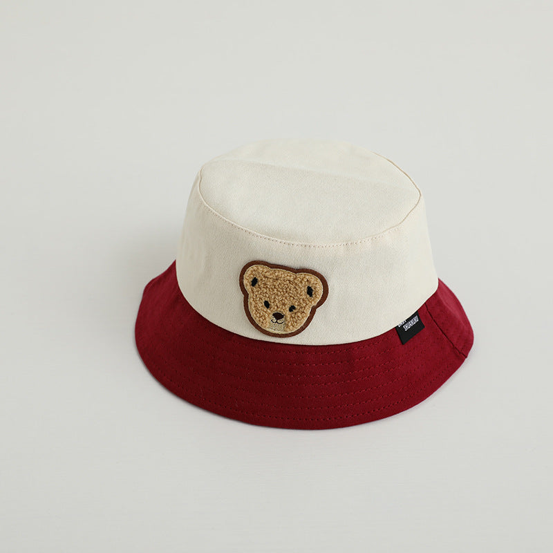 Children's Hat Thin Bucket Korean Letter Boy Kids' Headwear