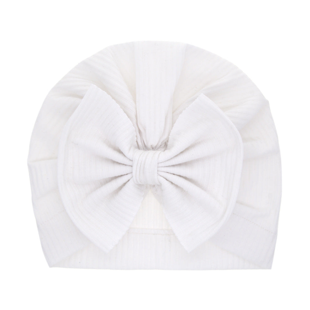 Children's Hat Cotton Sleeve Bow Indian Beanie Kids' Headwear