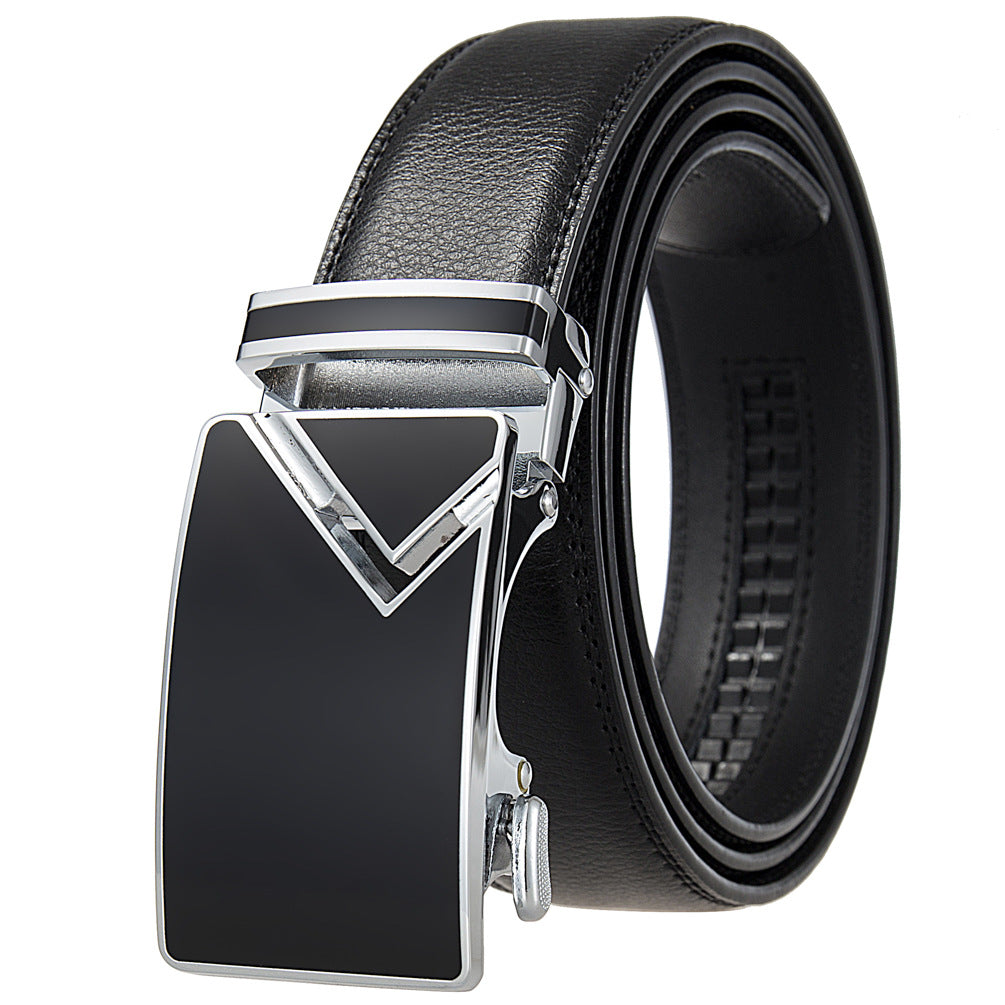 Men's Abrasive Buckle Leather Automatic Fashion Belts