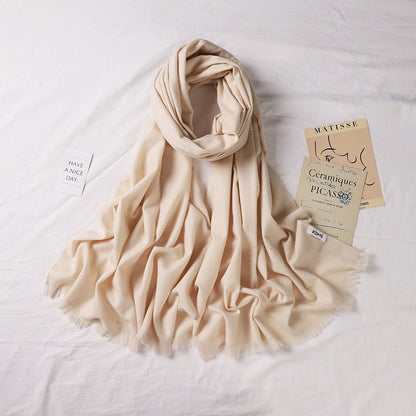 Women's Monochrome Korean Wild Candy Color Barbed Scarfs