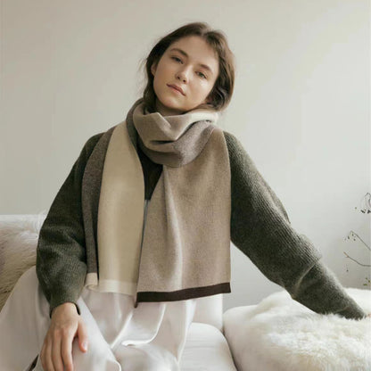 Elegant Korean Style Niche Designer Unisex Warm Scarfs