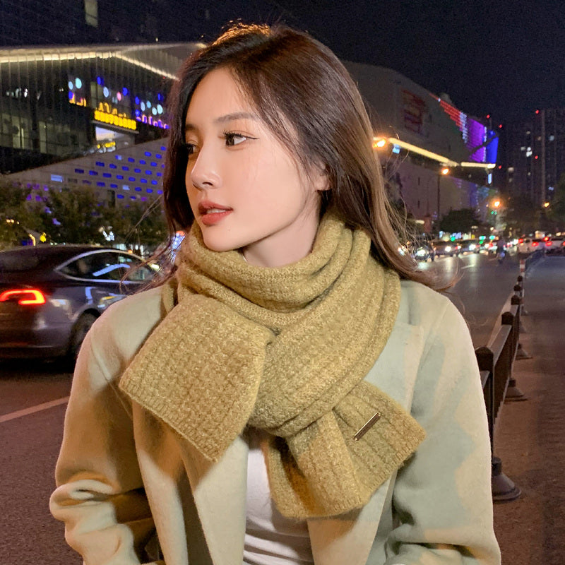 Women's Wool Blended Textile Iron Standard Soft Scarfs