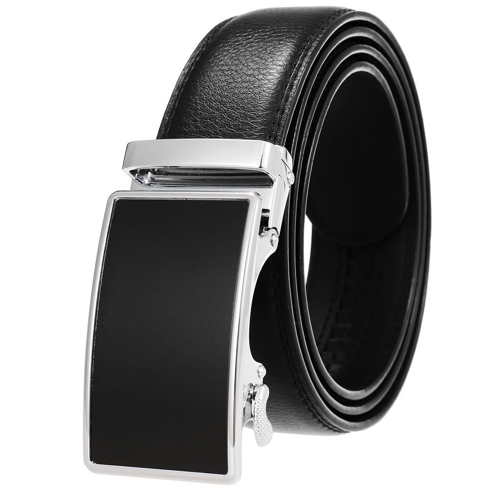 Men's Durable Versatile Automatic Buckle Cowhide Belts