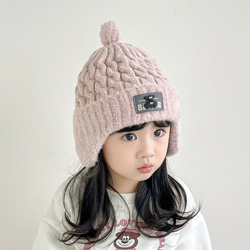 Children's Style Boys Keep Warm Woolen Cute Kids' Headwear