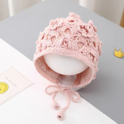 Children's Out Knitted Hat Handmade Crochet Princess Korean Woolen Kids' Headwear