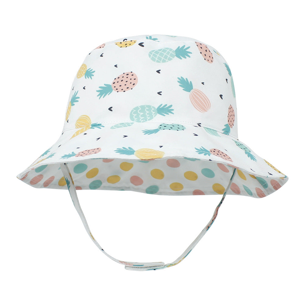 Children's Hat Reversible Sun Outdoor Cartoon Printing Kids' Headwear