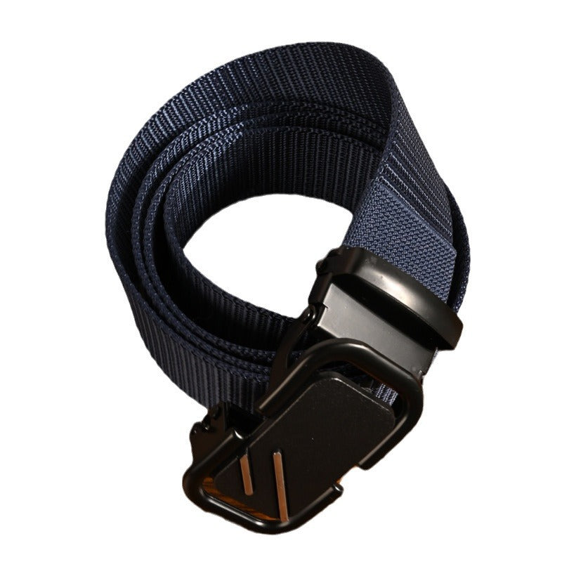 Men's Comfort Click Canvas Trendy Military Training Youth Outdoor Belts