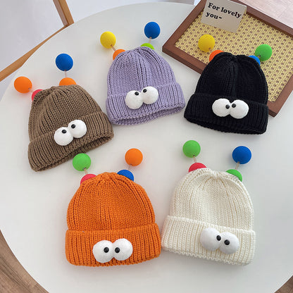 Male Female Cute Warm Beanie Hat Kids' Headwear