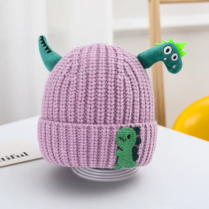 Hat Cute Super Dinosaur Shape Woolen Kids' Headwear