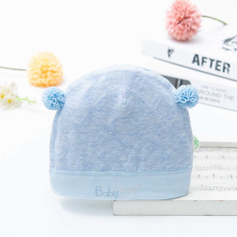 Single Layer Born Fetal Pure Cotton Kids' Headwear