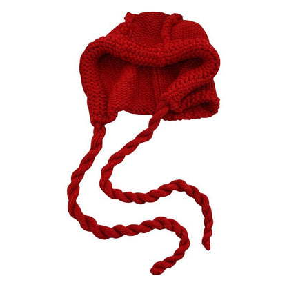 Women's Harbin Hat Little Red Knitted Wool Hats & Caps