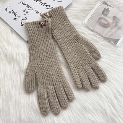 Color Procurement Service Of Korean Labeling Finger Exposed Gloves