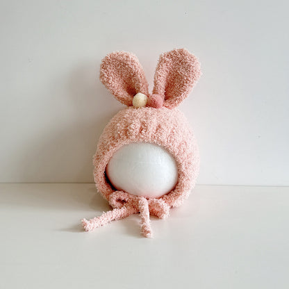 Born Hat Woolen Rabbit Ears Boy Kids' Headwear