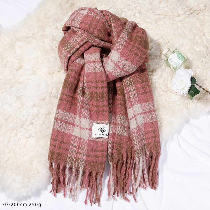 Female Winter High-grade Mohair Artificial Cashmere Scarfs